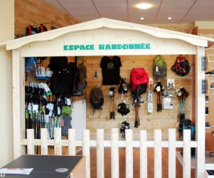 Signalétique touristique - Enseigne murale - Espace randonnée - Fabrication PIC BOIS