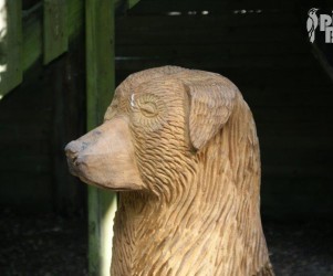 Signalétique touristique - Sculpture - En bois chien - Fabrication PIC BOIS