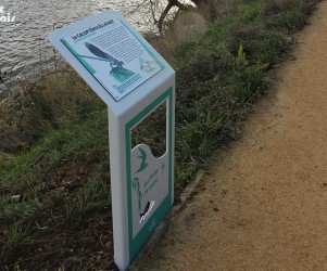 Signalétique touristique - Table de lecture - La biodiversité - Fabrication PIC BOIS