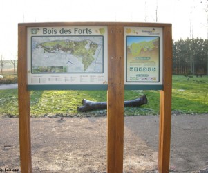 Signalétique touristique - Panneau d'information - Plan des bois - Fabrication PIC BOIS