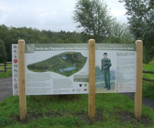 Signalétique touristique - Panneau d'information - Aménagement ENS - Fabrication PIC BOIS