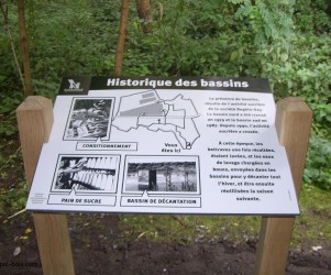 Signalétique touristique - Table de lecture - Bassins de sucre - Fabrication PIC BOIS