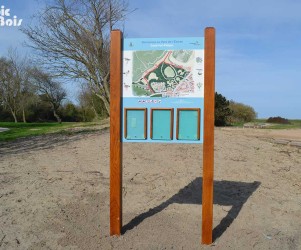 Signalétique touristique - Panneau d'affichage - Plan parc - Fabrication PIC BOIS