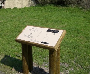Signalétique touristique - Table de lecture - Parc Archéologique - Fabrication PIC BOIS
