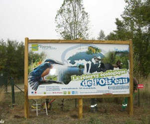 Signalétique touristique - Panneau d'information - Accueil réserve - Fabrication PIC BOIS