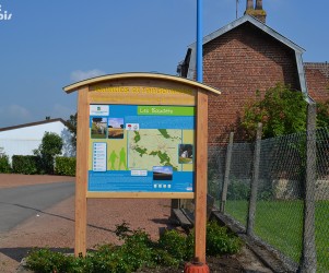 Signalétique touristique - Panneau d'information - les Baudets - Fabrication PIC BOIS