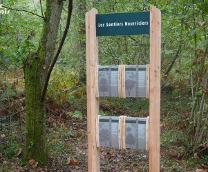 Signalétique touristique - Mobilier interactif - Sentiers du bois - Fabrication PIC BOIS