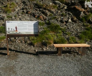 Signalétique touristique - Banc - Bois et métal - Fabrication PIC BOIS