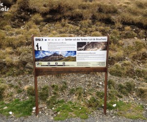 Signalétique touristique - Panneau d'information - Col des Tentes - Fabrication PIC BOIS