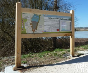 Signalétique touristique - Panneau d'affichage - Plan de sentier - Fabrication PIC BOIS