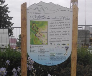 Signalétique touristique - Panneau d'information - Piste sentier - Fabrication PIC BOIS