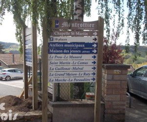 Signalétique touristique - SIL - Village pittoresque - Fabrication PIC BOIS