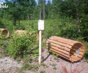 Signalétique touristique - Jeu ludo-sportif - Le terrier - Fabrication PIC BOIS