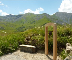 Signalétique touristique - Banc - Avec cloche - Fabrication PIC BOIS