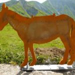 Silhouette – Mulet en acier corten