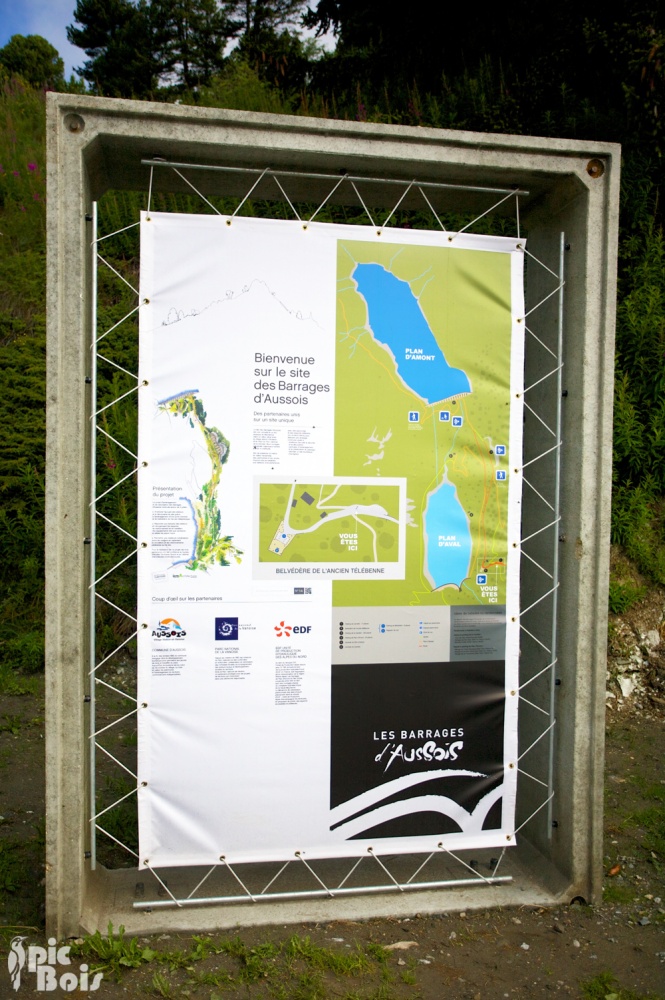 Signalétique touristique - Bâche - Accueil de site - Fabrication PIC BOIS