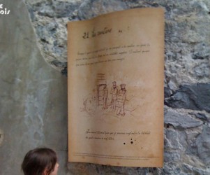 Signalétique touristique - Plaque thématique - Parchemin - Fabrication PIC BOIS