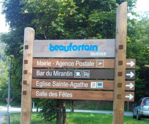 Signalétique touristique - SIL - Points d'intérêts - Fabrication PIC BOIS