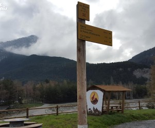 Signalétique touristique - Directionnel sentier - Espace Hannibal - Fabrication PIC BOIS