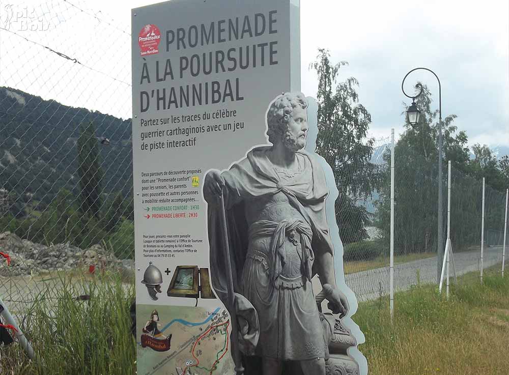 Signalétique touristique - Totem - Accès promenade - Fabrication PIC BOIS