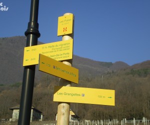 Signalétique touristique - Directionnel sentier - Rando - Fabrication PIC BOIS