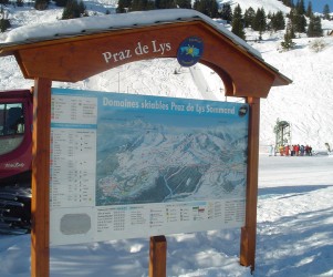 Signalétique touristique - Plan des pistes - Domaine skiable - Fabrication PIC BOIS