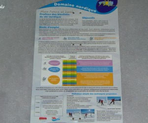 Signalétique touristique - Plaque thématique - Ski nordique - Fabrication PIC BOIS
