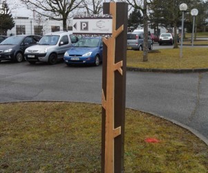 Signalétique touristique - Directionnel routier - Accès parking - Fabrication PIC BOIS
