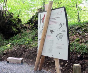 Signalétique touristique - Mobilier interactif - Les migrations - Fabrication PIC BOIS