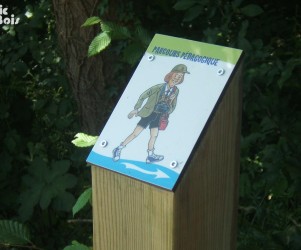 Signalétique touristique - Balisage - Illustration - Fabrication PIC BOIS