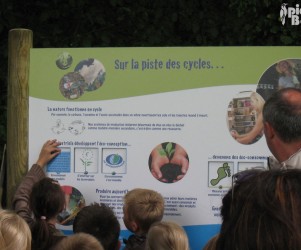 Signalétique touristique - Mobilier interactif - Les cycles - Fabrication PIC BOIS