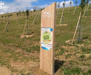 Signalétique touristique - Totem - Parc de l'Arboretum - Fabrication PIC BOIS