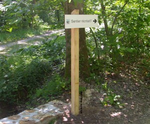 Signalétique touristique - Directionnel sentier - Espace récréatif - Fabrication PIC BOIS