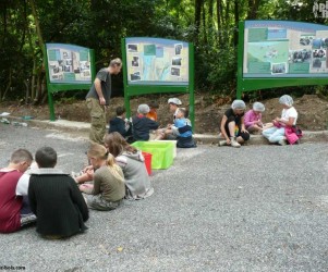 Signalétique touristique - Panneau d'information - Site électrique - Fabrication PIC BOIS