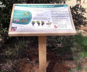 Signalétique touristique - Table de lecture - Randonner autrement - Fabrication PIC BOIS