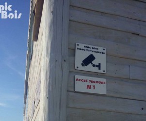 Signalétique touristique - Panneau d'information - Surveillance - Fabrication PIC BOIS