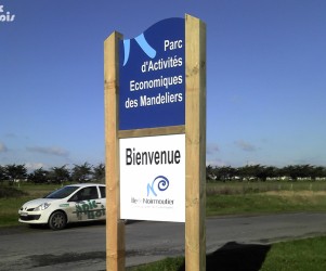 Signalétique touristique - Panneau d'information - Accueil parc - Fabrication PIC BOIS