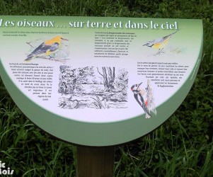 Signalétique touristique - Table de lecture - Découverte oiseaux - Fabrication PIC BOIS