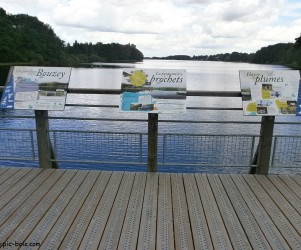 Signalétique touristique - Table de lecture - Espèces du lac - Fabrication PIC BOIS