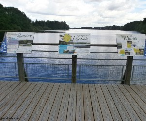 Signalétique touristique - Table de lecture - Espèces du lac - Fabrication PIC BOIS