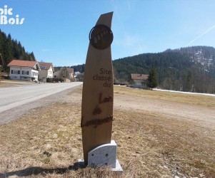 Signalétique touristique - Totem - Entrée de site - Fabrication PIC BOIS