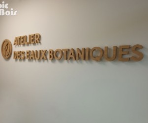 Signalétique touristique - Enseigne intérieure - Atelier botanique - Fabrication PIC BOIS