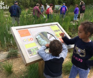 Signalétique touristique - Mobilier interactif - Zones humides - Fabrication PIC BOIS