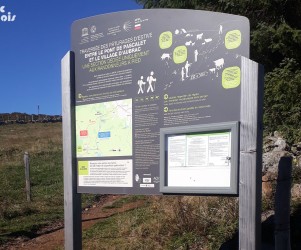 Signalétique touristique - Panneau d'information - Les pâturages - Fabrication PIC BOIS