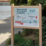 Panneau d’information – Quais de Saône