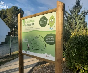 Signalétique touristique - Panneau d'information - Sentier d'Arsène - Fabrication PIC BOIS