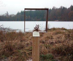 picbois – Parcours sensoriels – Fenêtre paysagère 61-Etang de la Lande forêt Signalétique touristique - Parcours sensoriels - Fenêtre paysagère - Fabrication PIC BOIS