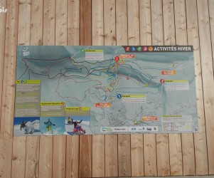 Signalétique touristique - Plan des pistes - Pistes de ski et vélo - Fabrication PIC BOIS