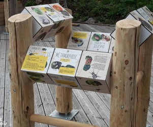 Signalétique touristique - Mobilier interactif - Centre montagnard - Fabrication PIC BOIS