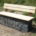 Banc – Pied en gabion